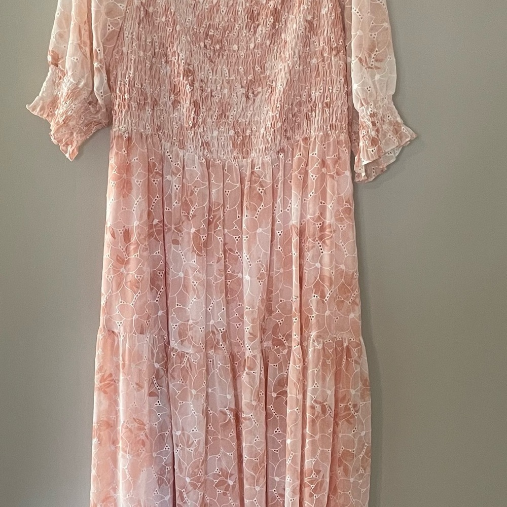Baltic Born Maxi Pink Lace Dress
